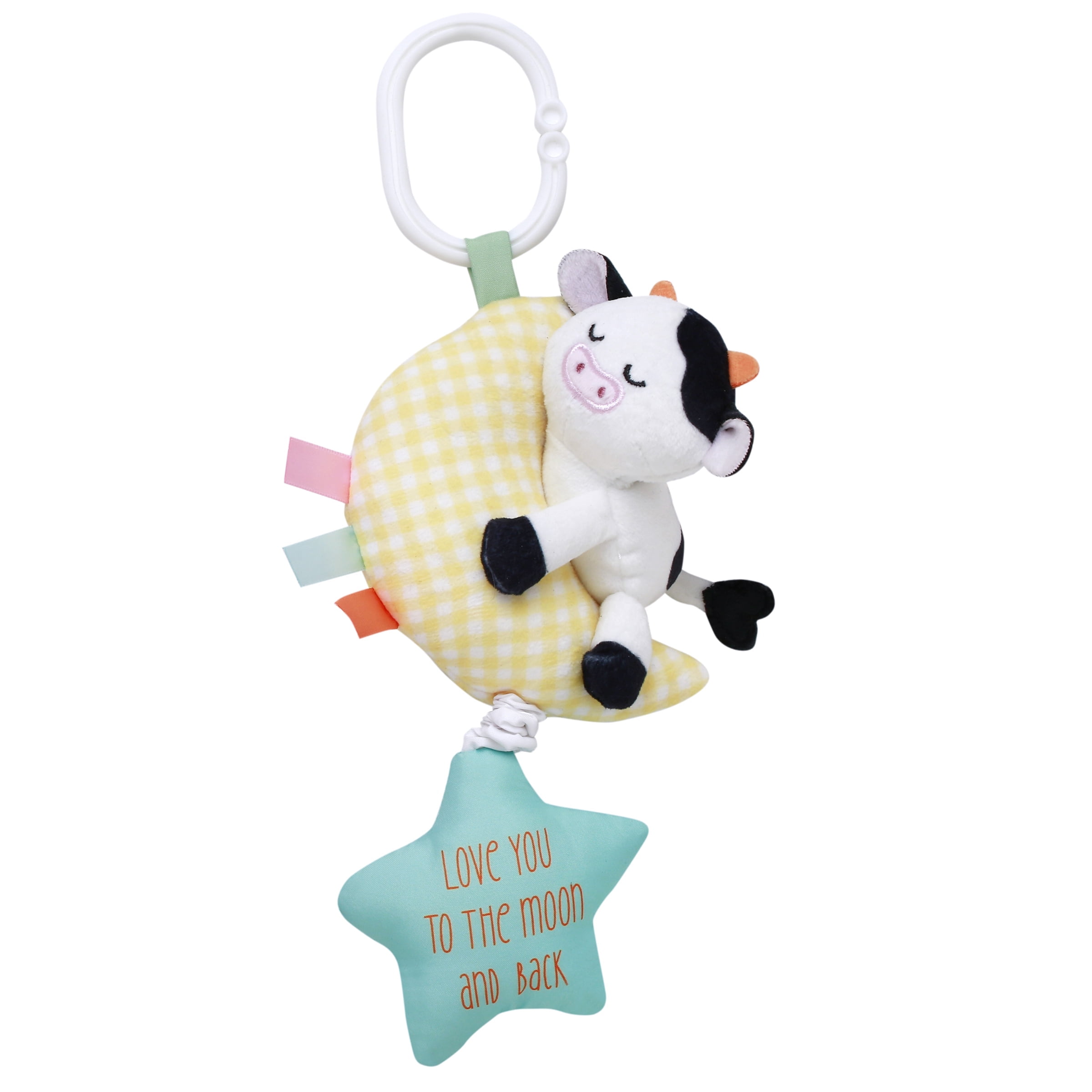 Magic Years 10 inch Cow Activity Toy with Pull Jiggle Feature