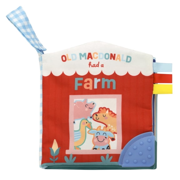 Magic Years 5 inch Soft, Crinkle Activity Book with Teether for Baby, Old MacDonald Had a Farm