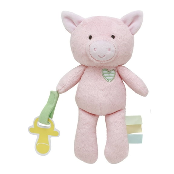 Magic Years 8 inch Pig Paci Buddy Plush Toy with Pacifier Strap