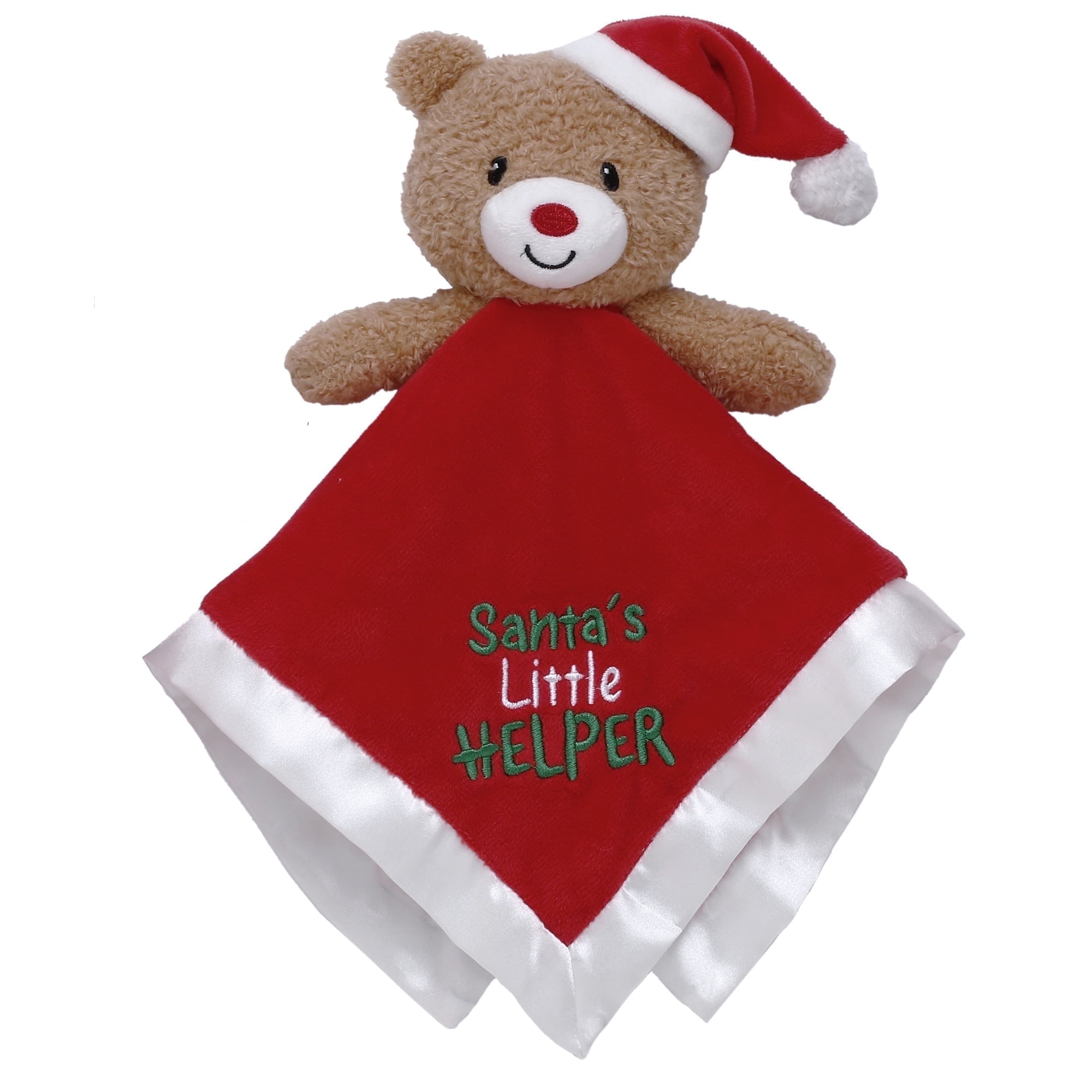 Magic Years Santa Bear 12 inch Plush Snuggle Buddy® Blanket with