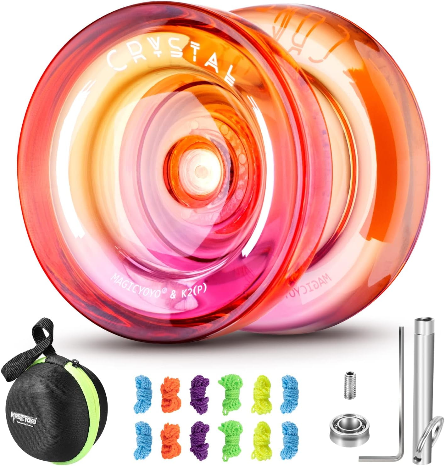 Magic Yoyo K2 Pro Tricks Crystal Yoyo for Beginners and Adults