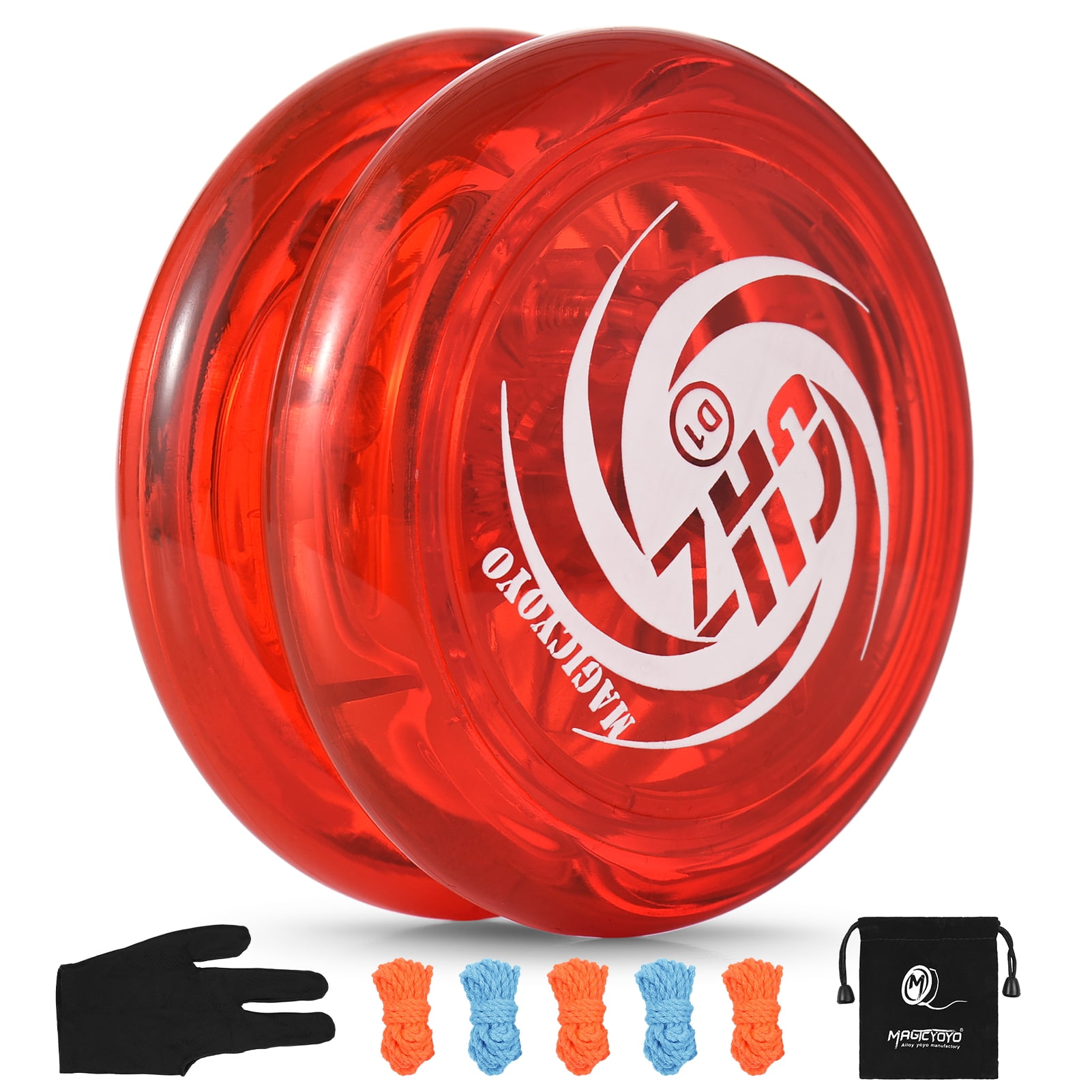 Magic Yoyo Responsive Yoyo for Kids YoYo Ball with 5 Replacement Strings Glove Storage Pouch