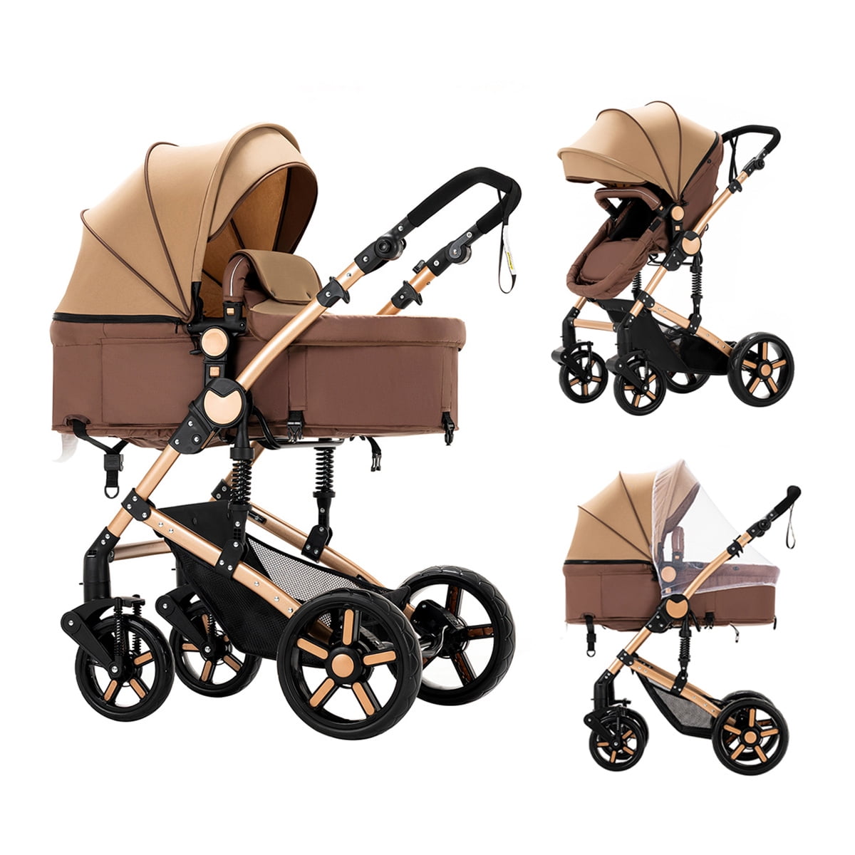 Convertible Bassinet Stroller with 5-Point Harness Liberia Ubuy