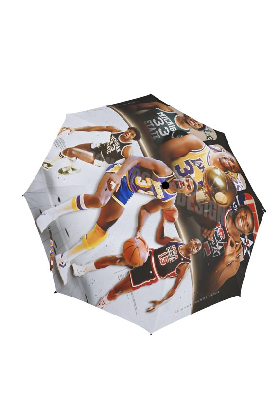 Magic and Johnson Semi-Automatic Foldable Umbrella.