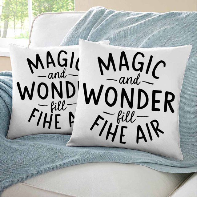 Magic and wonder fill the air Funny Halloween Party pillows case