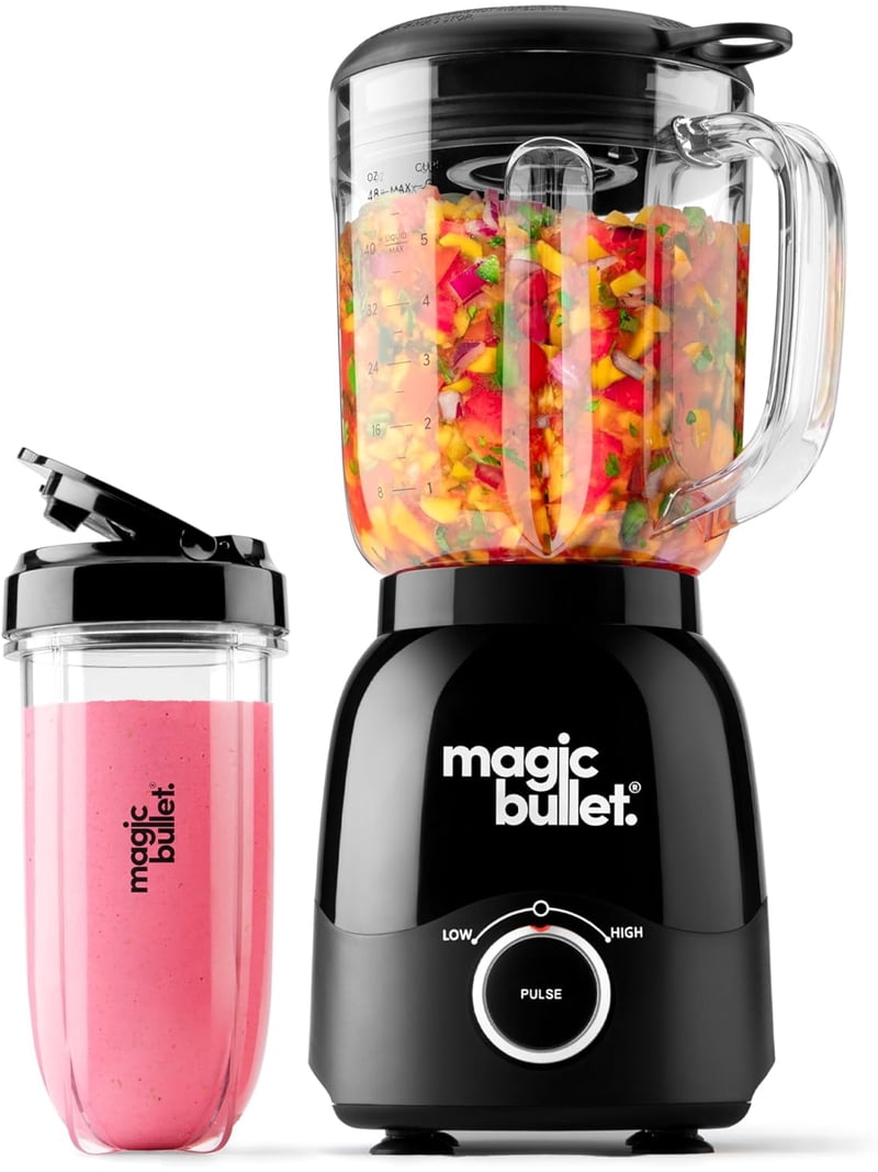magic bullet MBF50200AK Full Size Blender Combo, 600W, 48oz