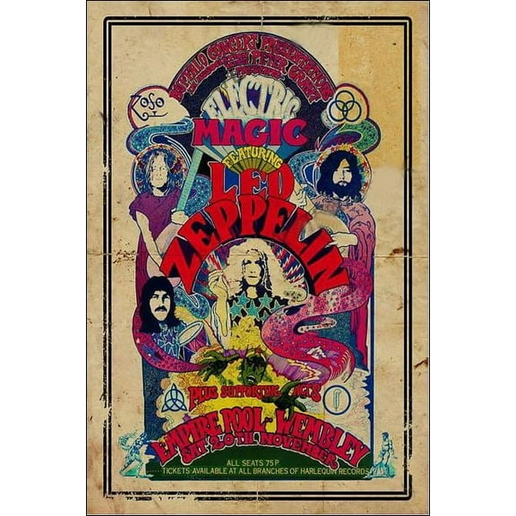 Magic featuring Led Zeppelin poster 11 x 17 Inch Poster