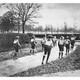 thumbnail image 1 of Magic lantern slide circa 1900.Victorian.Social History.Boy scouts trekking along a path by John Short / Design Pics, 1 of 3