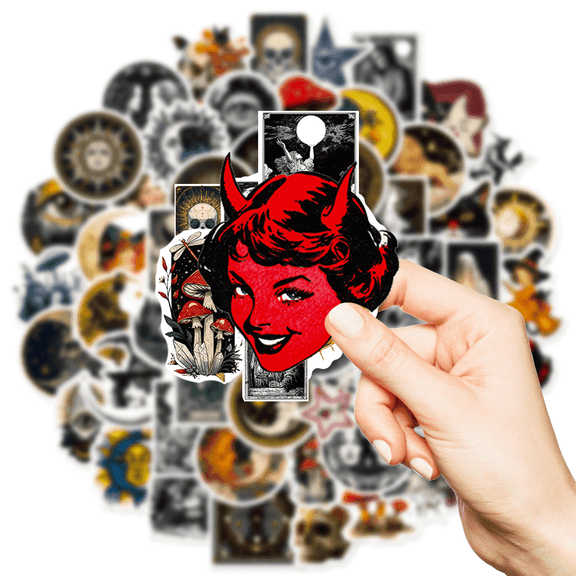 Magic sticker - Nordic Style Graffiti Stickers 56 Pcs Creative Personalized Decoration Astral Mystery Theme Stationery Decals