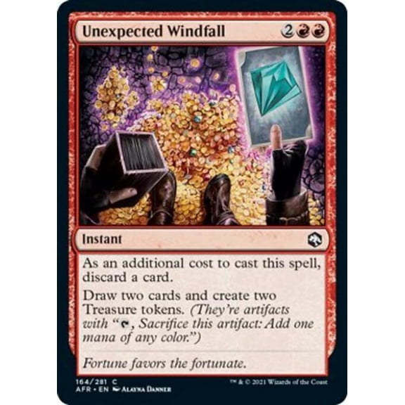 Magic the Gathering - Adventures in the Forgotten Realms - Unexpected Windfall Near Mint