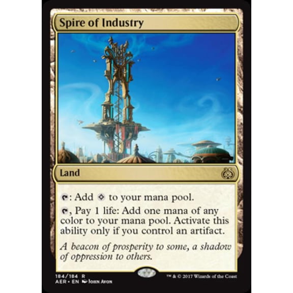 Magic the Gathering - Aether Revolt - Spire of Industry Near Mint Foil
