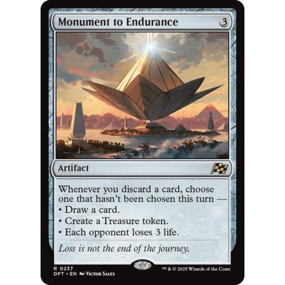 Magic the Gathering - Aetherdrift - Monument to Endurance Near Mint