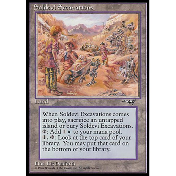 Magic the Gathering - Alliances - Soldevi Excavations Medium Play