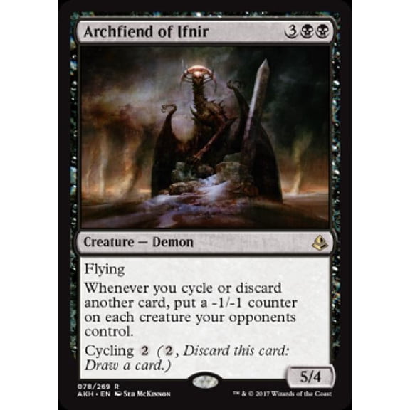 Magic the Gathering - Amonkhet - Archfiend of Ifnir Light Play