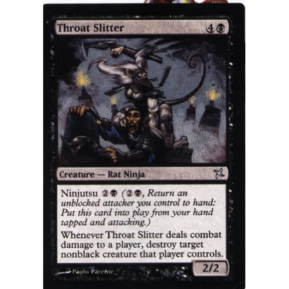 Magic the Gathering - Betrayers of Kamigawa - Throat Slitter Medium Play Foil