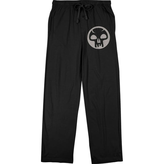 Magic the Gathering Black Mana Men's Black Sleep Pants-Small