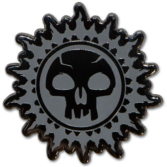 Magic the Gathering Black Swamp Mana Enamel Lapel Pin