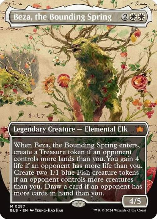 Magic the Gathering - Bloomburrow - Beza, the Bounding Spring (Borderless) Near Mint