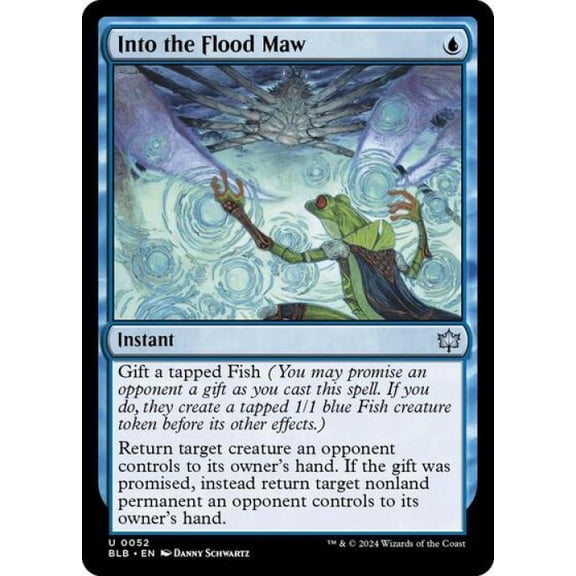 Magic the Gathering - Bloomburrow - Into the Flood Maw Near Mint Foil