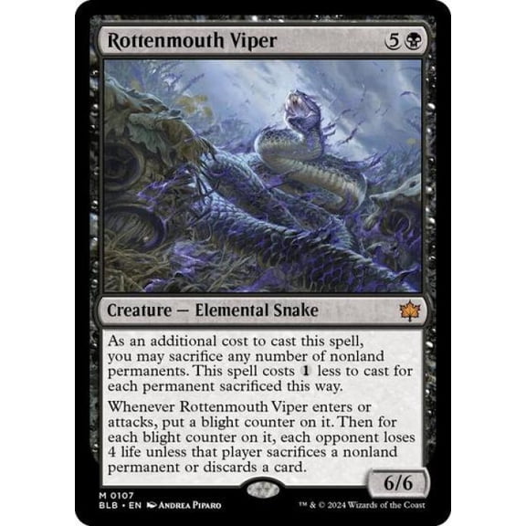 Magic the Gathering - Bloomburrow - Rottenmouth Viper Near Mint