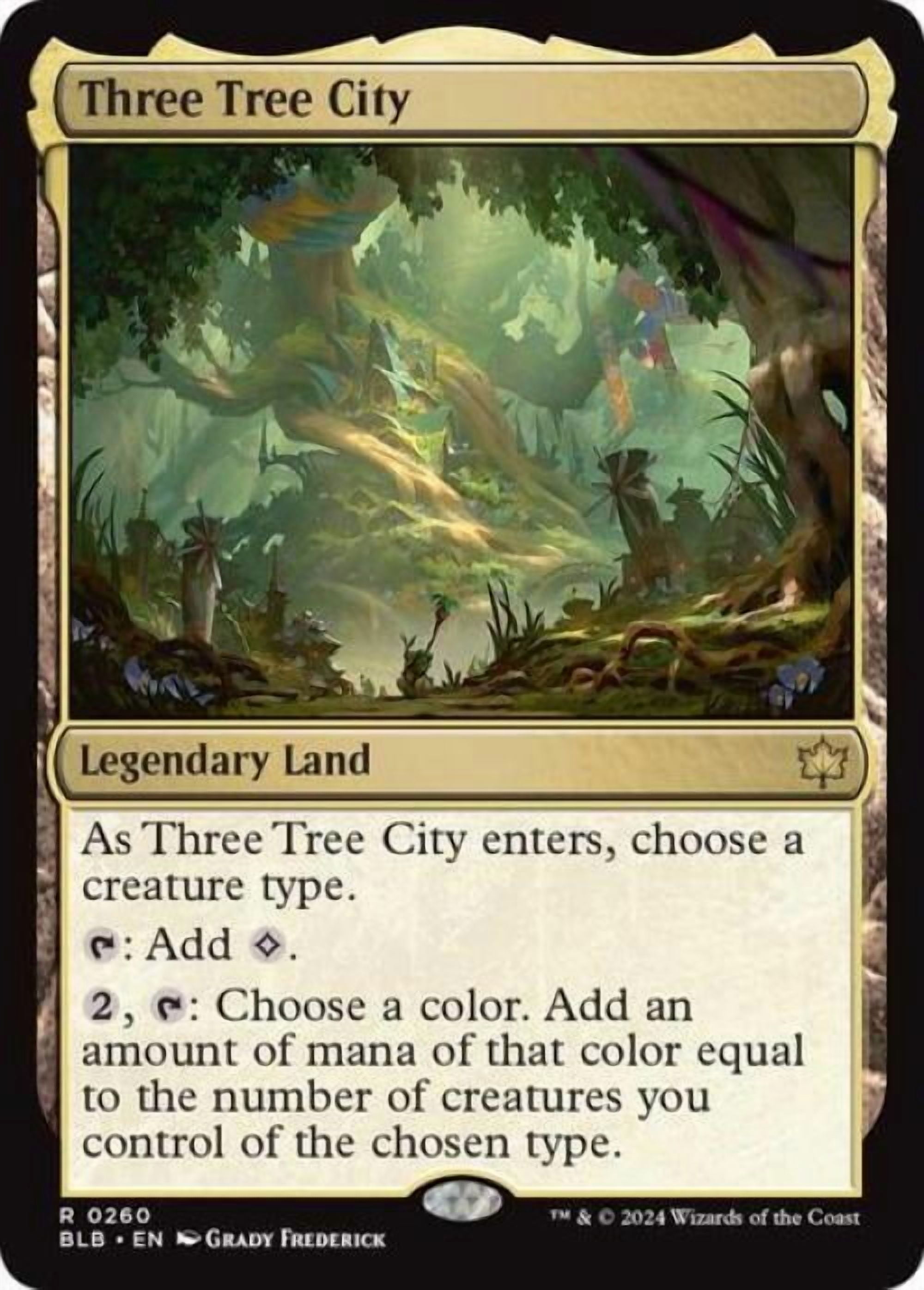 Magic the Gathering - Bloomburrow - Three Tree City Near Mint