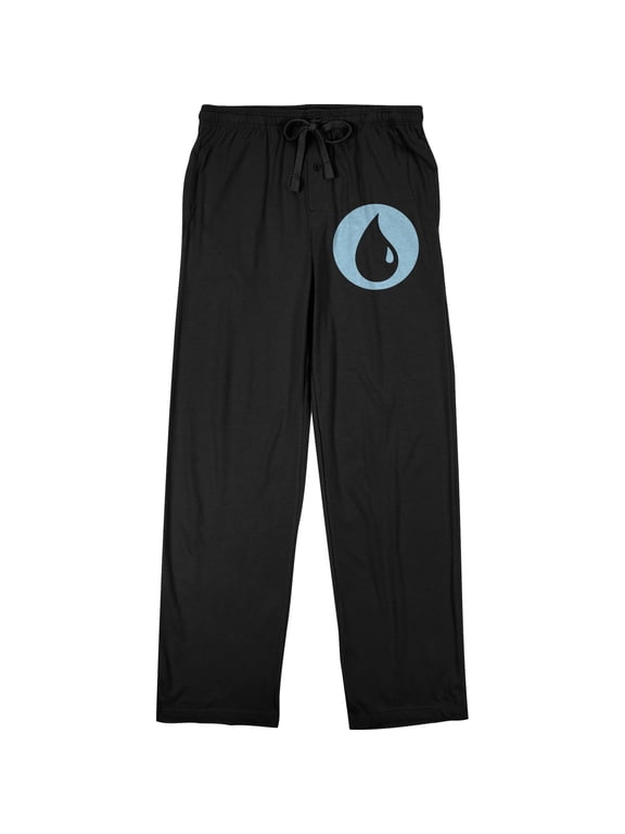 Magic the Gathering Blue Mana Men's Black Sleep Pants-Large