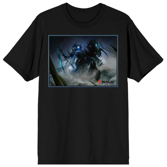 Magic the Gathering Cavalier of Doom Men's Black Graphic T-Shirt-XXL