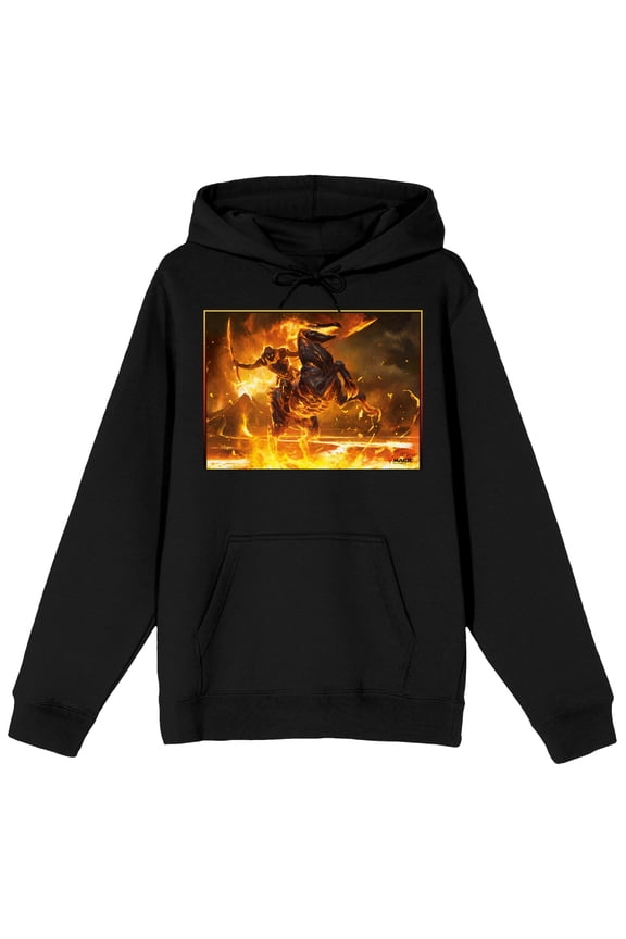 Magic the Gathering Cavalier of Flame Men's Black Sweatshirt-XS