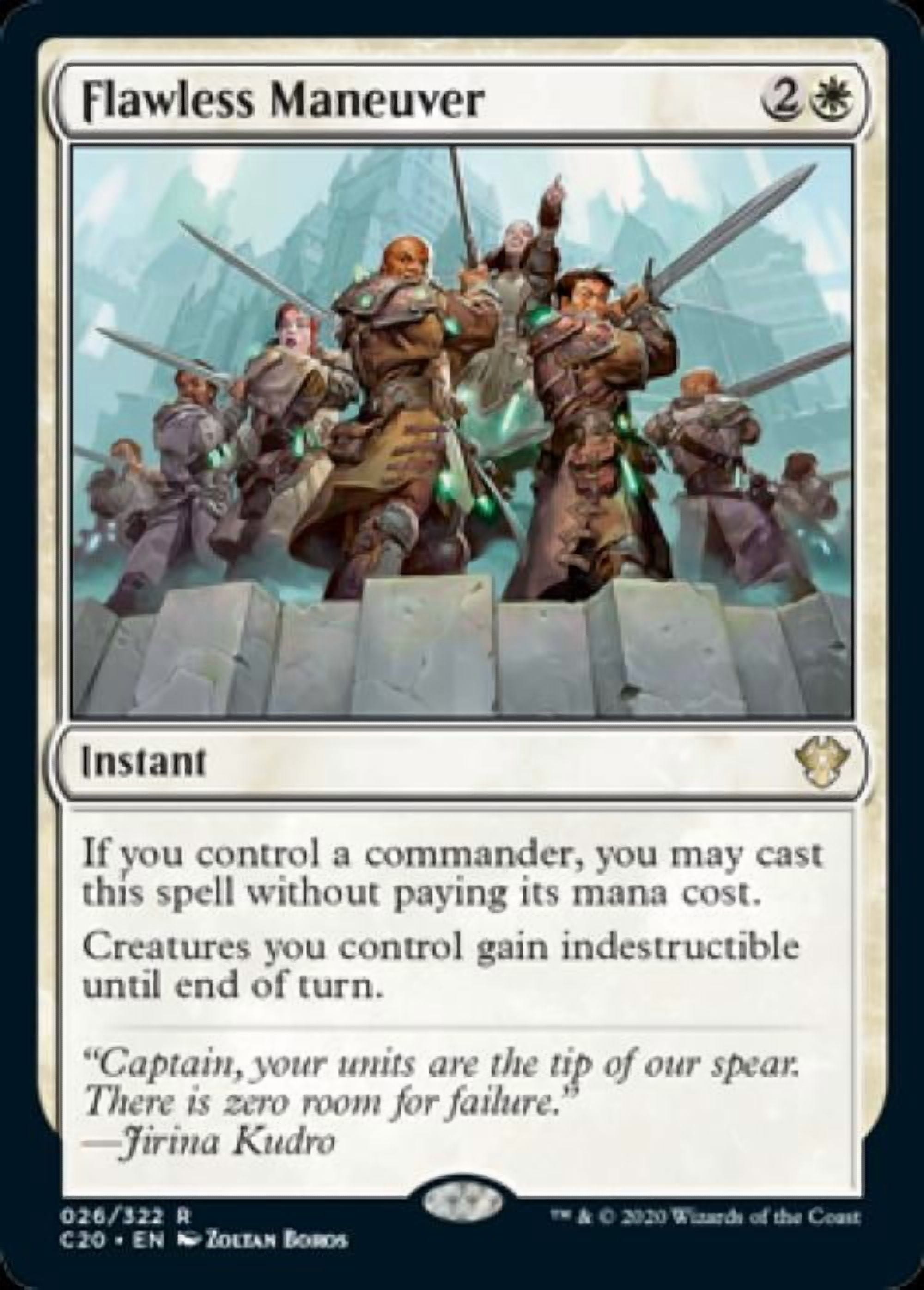 Magic the Gathering - Commander 2020 Ikoria - Flawless Maneuver Near Mint