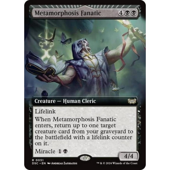Magic the Gathering - Commander: Duskmourn: House of Horror - Metamorphosis Fanatic (Extended Art) Near Mint
