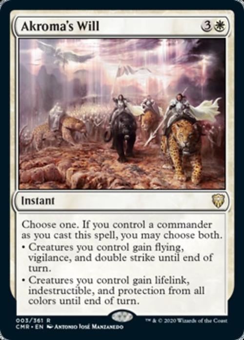 Magic the Gathering - Commander Legends - Akroma's Will Near Mint