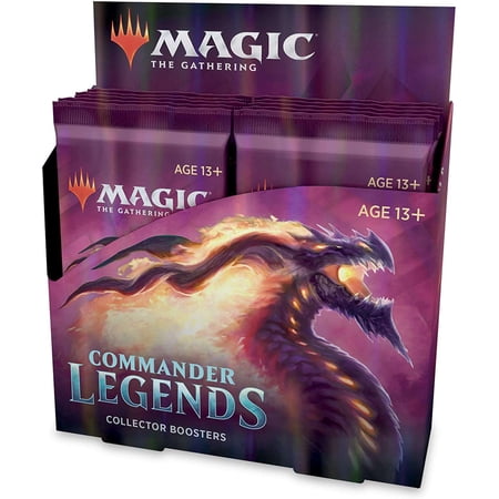 Magic: The Gathering Commander Legends Collector Booster Box | 12 Booster Packs (180 Cards) | 60 Legends | 156 Foils | Min. 24 Extended-Art Cards (C78600000)