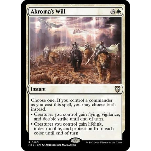 Magic the Gathering - Commander: Modern Horizons 3 - Akroma's Will Near Mint