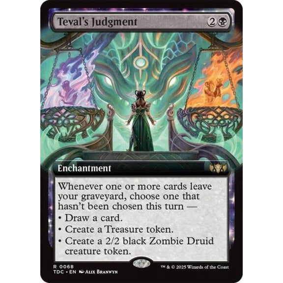 Magic the Gathering - Commander: Tarkir: Dragonstorm - Teval's Judgment (Extended Art) Near Mint