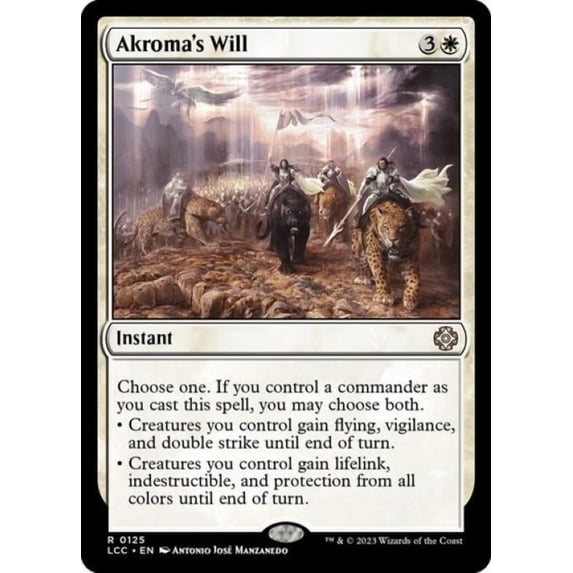 Magic the Gathering - Commander: The Lost Caverns of Ixalan - Akroma's Will Near Mint