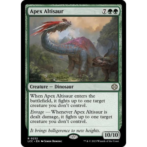 Magic the Gathering - Commander: The Lost Caverns of Ixalan - Apex Altisaur Near Mint