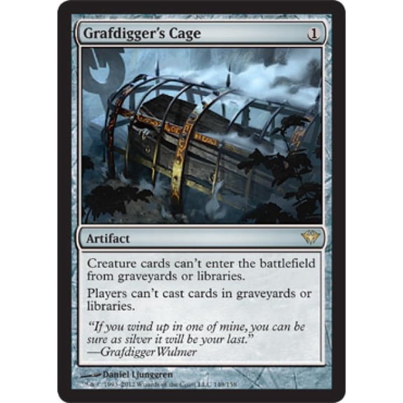 Magic the Gathering - Dark Ascension - Grafdigger's Cage Light Play Foil