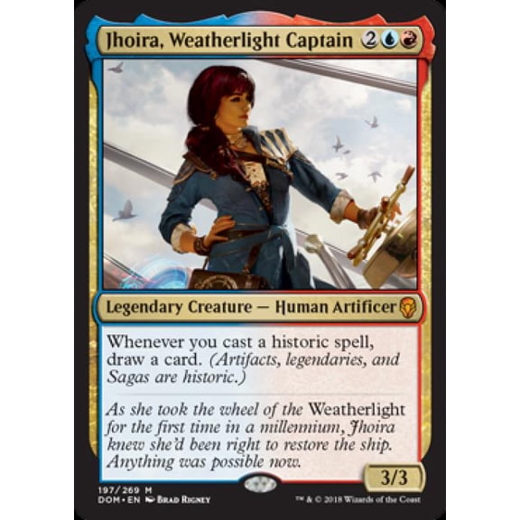Magic the Gathering - Dominaria - Jhoira, Weatherlight Captain Light Play Foil