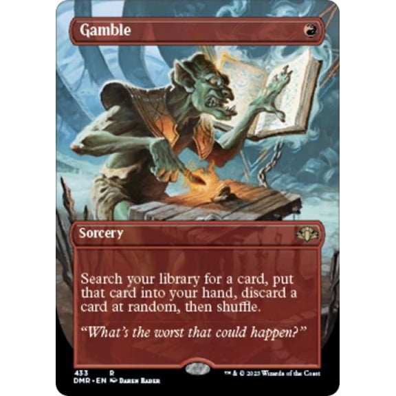 Magic the Gathering - Dominaria Remastered - Gamble (Borderless) Near Mint