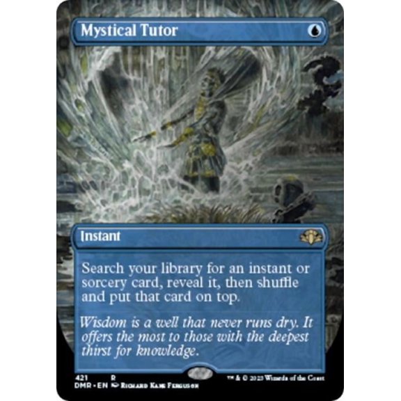 Magic the Gathering - Dominaria Remastered - Mystical Tutor (Borderless) Near Mint Foil