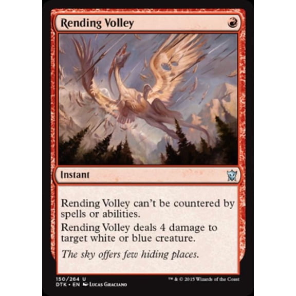 Magic the Gathering - Dragons of Tarkir - Rending Volley Light Play