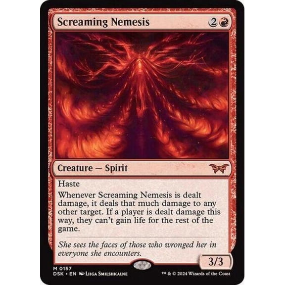 Magic the Gathering - Duskmourn: House of Horror - Screaming Nemesis Near Mint Foil