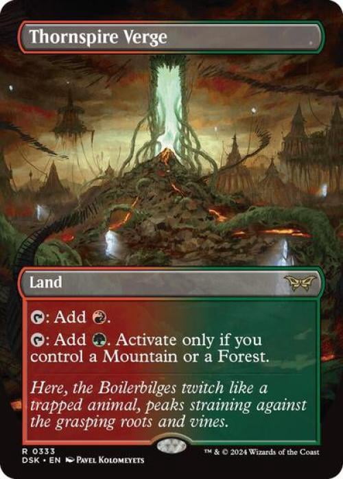 Magic the Gathering - Duskmourn: House of Horror - Thornspire Verge (Borderless) Near Mint