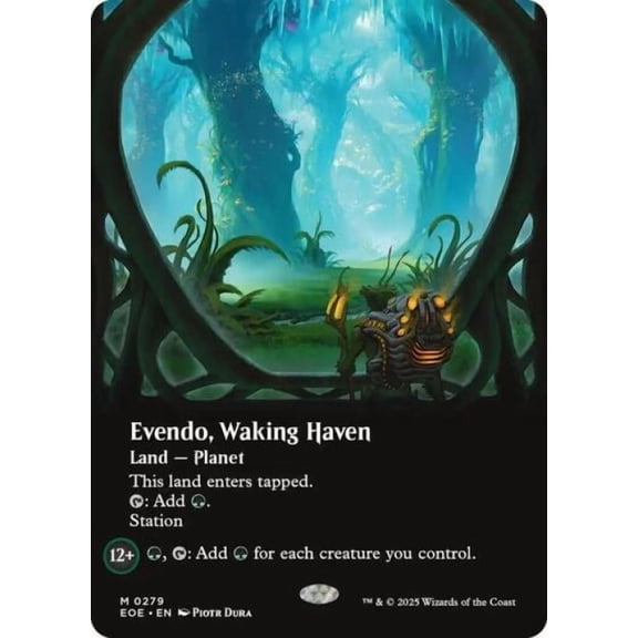Magic the Gathering - Edge of Eternities - Evendo, Waking Haven (Borderless) Near Mint Foil