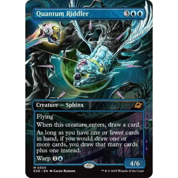 Magic the Gathering - Edge of Eternities - Quantum Riddler (Borderless) Near Mint