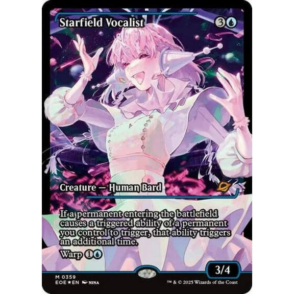 Magic the Gathering - Edge of Eternities - Starfield Vocalist (Showcase) Near Mint Foil