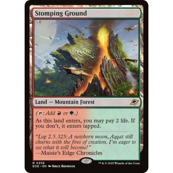 Magic the Gathering - Edge of Eternities - Stomping Ground Near Mint Foil