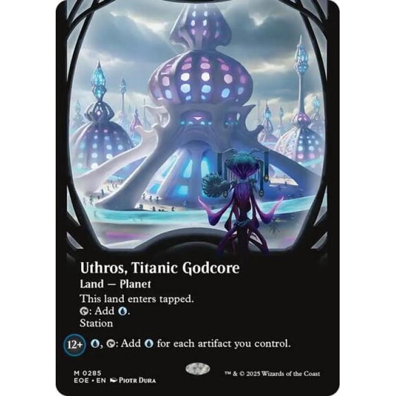 Magic the Gathering - Edge of Eternities - Uthros, Titanic Godcore (Borderless) Near Mint