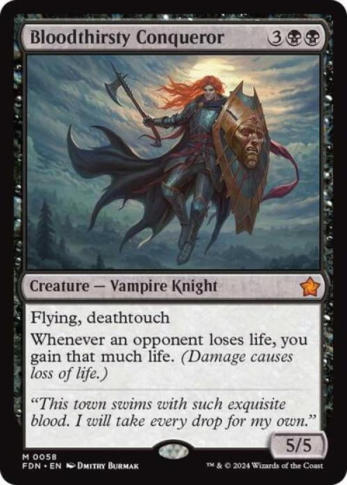 Magic the Gathering - Foundations - Bloodthirsty Conqueror Near Mint