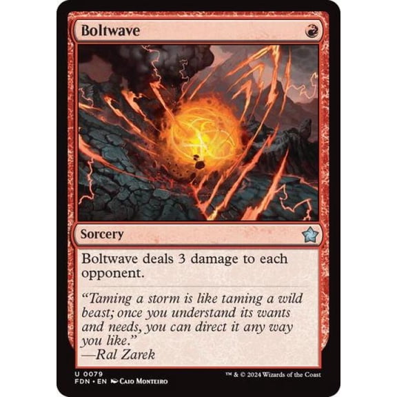 Magic the Gathering - Foundations - Boltwave Near Mint